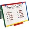 Bi-Office Magnetic Whiteboard, Brightly Coloured Plastic Frame, 600x450mm
