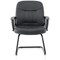 County Leather Visitor Chair - Black
