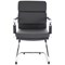 Advocate Leather Visitor Chair, Black