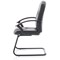Bella Leather Cantilever Chair, Black