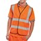 Hi Visibility EN ISO20471 Vest, Orange, XL
