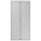 Qube by Bisley Tall Tambour Unit, Supplied Empty, 1000x470x1970mm, Goose Grey