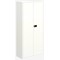 Qube by Bisley Tall Metal Cupboard, 3 Shelves, 1850mm High, Chalk White