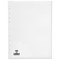 Elba Reinforced Board Subject Dividers, 12-Part, Blank Tabs, A4, White
