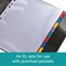 Elba Heavyweight Subject Dividers, Extra Wide, 10-Part, Blank Multicolour Tabs, A4, Multicolour
