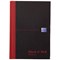 Black n' Red Casebound Notebook / A6 / Ruled & Indexed A-Z / 192 Pages / Pack of 5