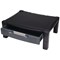 Contour Ergonomics Monitor Stand with Drawer, Adjustable Height, Black