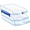 CEP Ice Self-stacking Letter Tray, BLUE