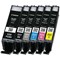 Canon PGI-550/CLI-551 Ink Multipack - Pigment Black, Cyan, Magenta, Yellow, Black and Grey (6 Cartridges)
