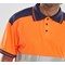 Beeswift Two Tone Polo Shirt, Orange & Navy Blue, 3XL