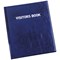 Durable Leather Look Visitors Book, 100 Badge Inserts