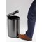 Durable Powder Coated Metal Pedal Bin Round 5 Litre Charcoal
