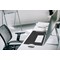 Durable Polypropylene Non-Slip Desk Mat with Contoured Edge, W530xD400mm, Black