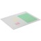 Durable Polypropylene Non-Slip Desk Mat with Contoured Edge, W530xD400mm, Clear