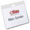 Durable Name Badges Security Without Clip, 90x60mm, Pack of 20