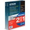Epson 100mm x 150mm Premium Photo Paper, Glossy, 255gsm, Pack of 40, Buy One Get One Free