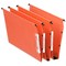 Esselte Orgarex Dual Manilla Lateral Suspension Files, 330mm Width, 30mm Square Base, Orange, Pack of 25