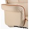 Chelsea Leather Executive Chair, Cream, Assembled