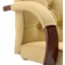 Chesterfield Leather Executive Chair, Cream, Assembled