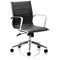 Ritz Leather Medium Back Executive Chair - Black