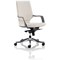 Xenon Leather Medium Back Executive Chair - White