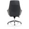 Fenton Leather Medium Back Chair, Black