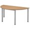 Flexi Table, Semi Circular, 1600 Wide, Oak