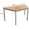 Flexi Table, Trapezoidal, 1600 Wide, Oak