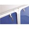 Franken Display Case / W2400xH1200mm / Double Door / Felt / Blue