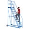 Climb-It Warehouse Safety Steps, 10 Tread, Blue