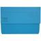 Exacompta Forever Document Wallets, 300gsm, Foolscap, Blue, Pack of 25