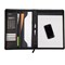 Monolith Conference Folder with Pad & Calculator, 250x340mm, Leather-Look, Black