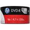 HP DVD-R Writable Blank DVDs, Wrap, 4.7gb/120min Capacity, Pack of 50