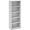 Impulse Tall Bookcase, 4 Shelves, 2000mm High, White