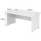 Impulse 1200mm Rectangular Desk, Panel End Leg, White