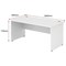 Impulse 1800mm Rectangular Desk, Panel End Leg, White