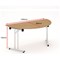 Impulse Semicircle Folding Table, 1600mm Wide, Beech