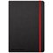 Black n' Red Casebound Notebook, A5, Ruled & Numbered, 144 Pages