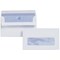 Plus Fabric Wallet Envelopes, Window, 89x152mm, 120gsm, White, Press Seal, Pack of 500