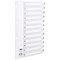 Concord Reinforced Board Index Dividers, 1-12, Clear Tabs, A4, White