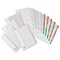 Concord Reinforced Board Index Dividers, A-Z, Multicolour Tab, A4, White