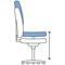 Eclipse Plus II Operator Chair, Blue, With Fixed Height Loop Arms