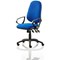 Eclipse Plus XL Operator Chair, Blue, With Fixed Height Loop Arms