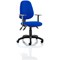Eclipse Plus III Operator Chair, Blue, With Height Adjustable Arms