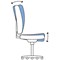 Eclipse Plus III Operator Chair, Blue, With Height Adjustable Arms