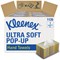 Kleenex 1-Ply Ultra Soft Popup Hand Towels, White, 70 sheets per box, Pack of 18