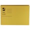 Q-Connect Square Cut Folders, 250gsm, Foolscap, Yellow, Pack of 100