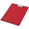 Q-Connect PVC Foldover Clipboard, Foolscap, Red