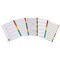 Q-Connect Reinforced Board Index Dividers, 1-5, Multicolour Tabs, A4, White