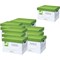 Q-Connect Business Easy Set Up Storage Box, White, Pack of 10